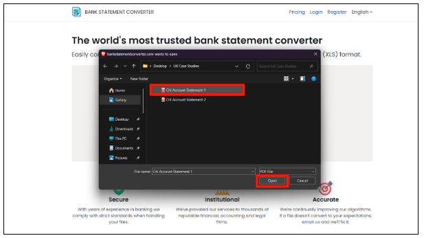 Citi bank account statement PDF