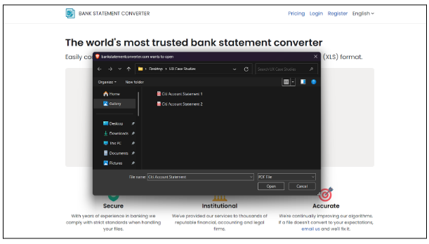 Click here to convert a PDF