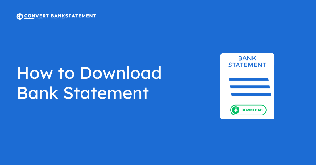 How to Download Bank Statement
